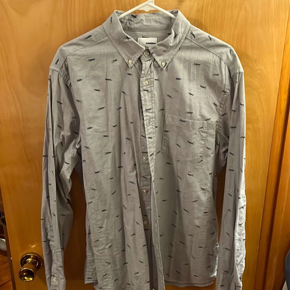 Long sleeve button down. Casual/dress up